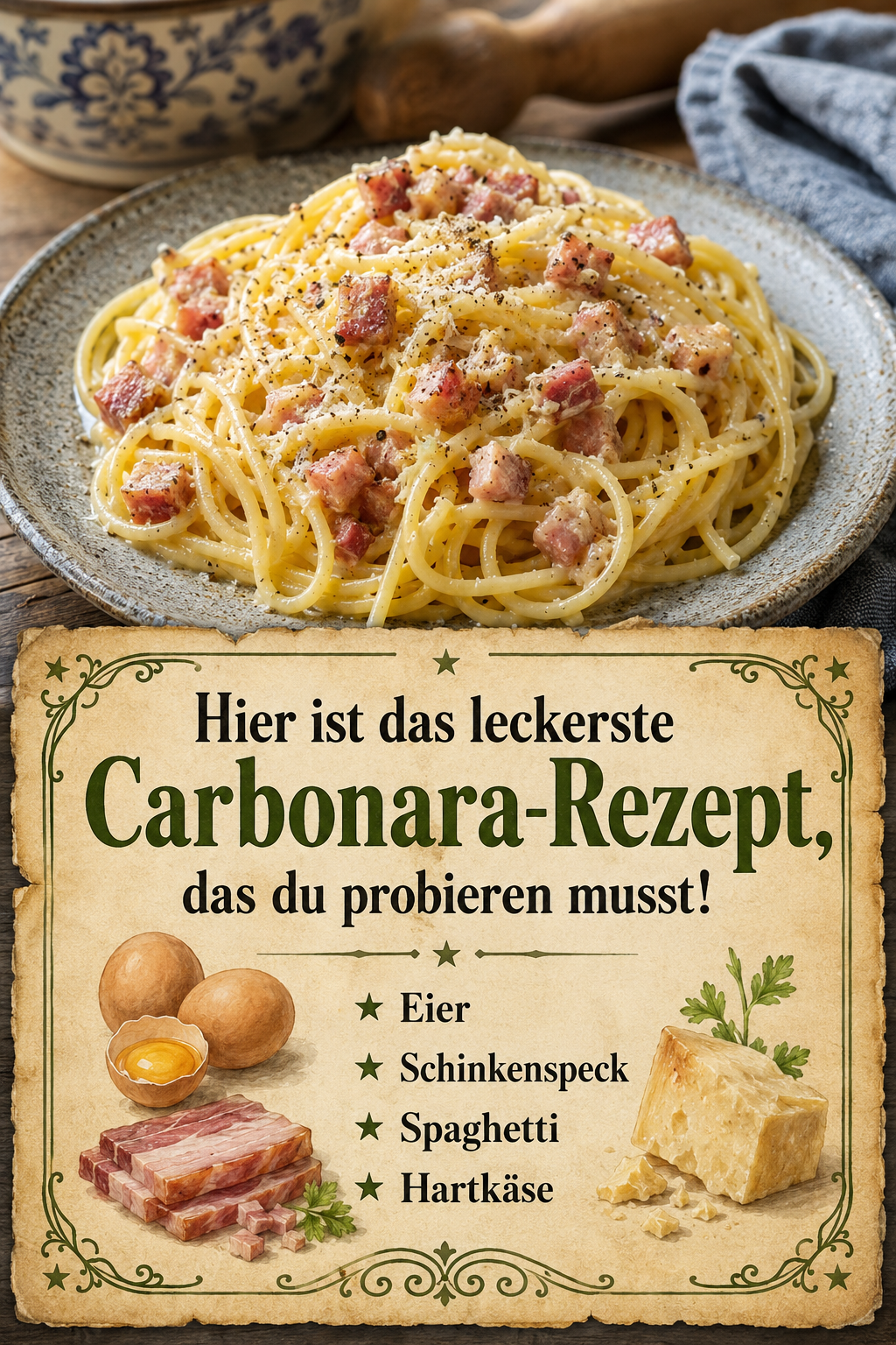 Hier ist das leckerste Carbonara-Rezept, das du probieren musst!