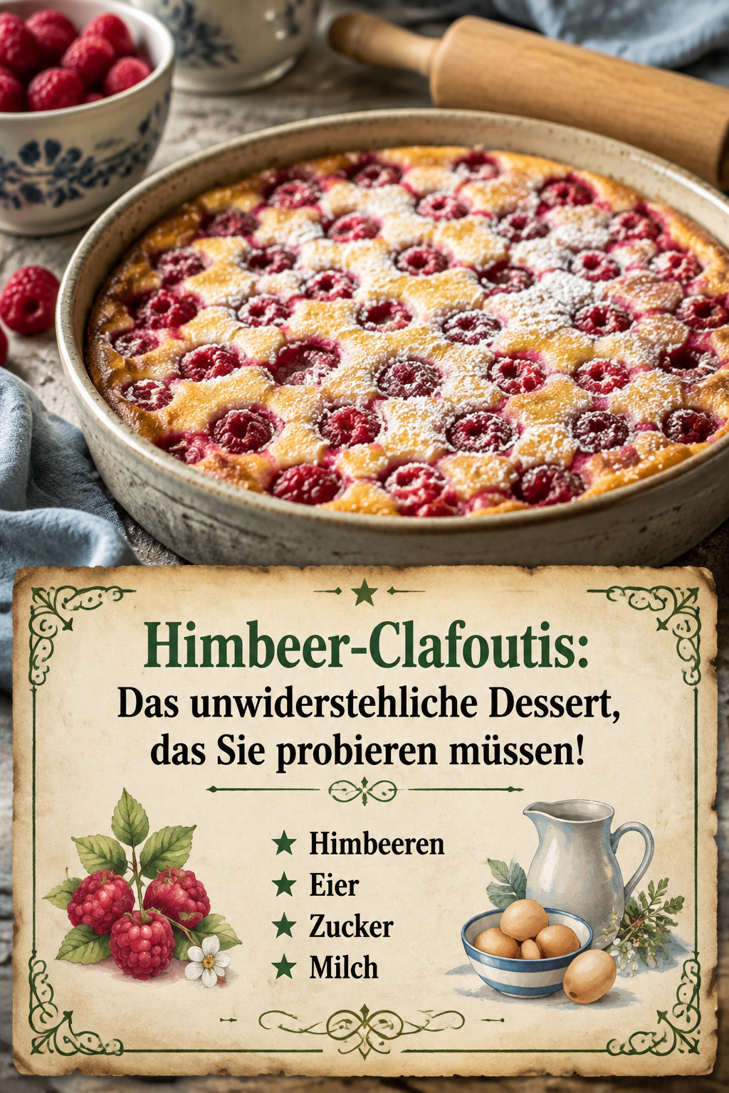 Himbeer-Clafoutis: Das unwiderstehliche Dessert, das Sie probieren müssen!