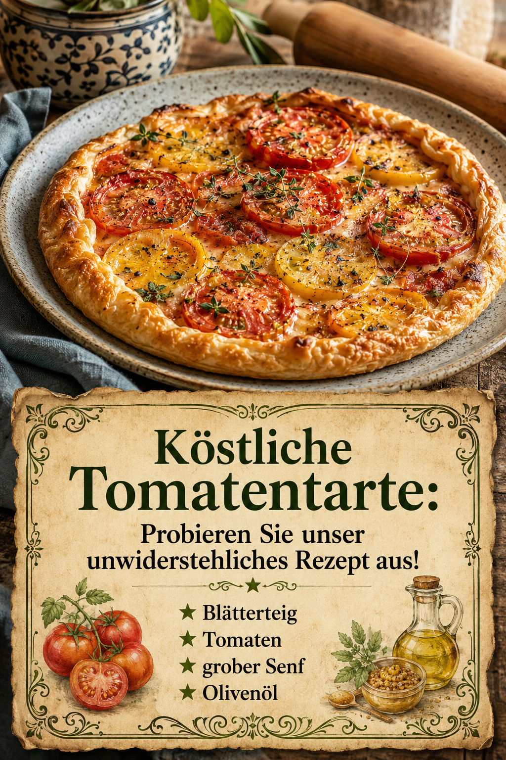 Köstliche Tomatentarte: Probieren Sie unser unwiderstehliches Rezept aus!