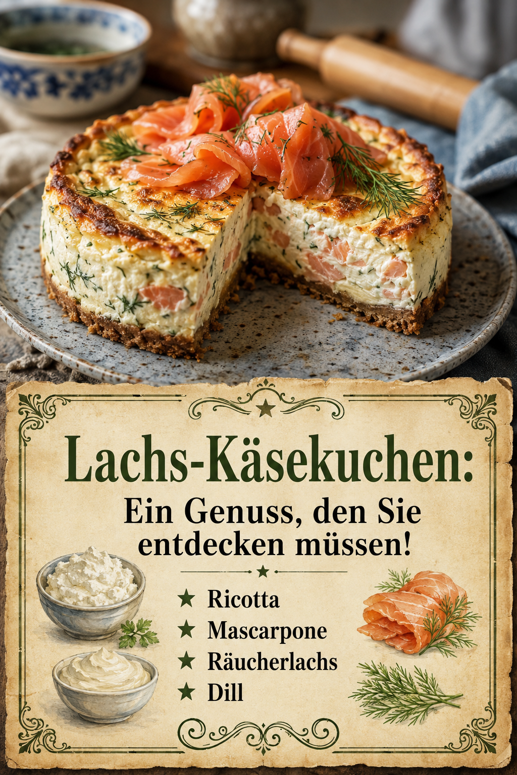 Lachs-Käsekuchen: Ein Genuss, den Sie entdecken müssen!