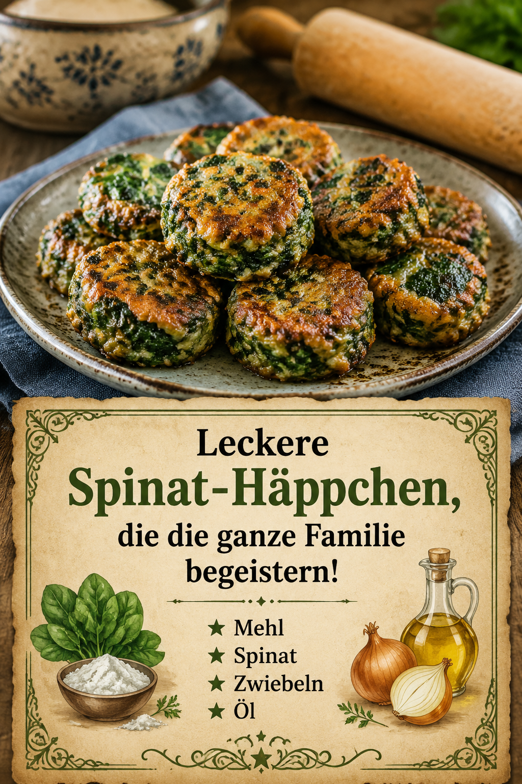 Leckere Spinat-Häppchen, die die ganze Familie begeistern!