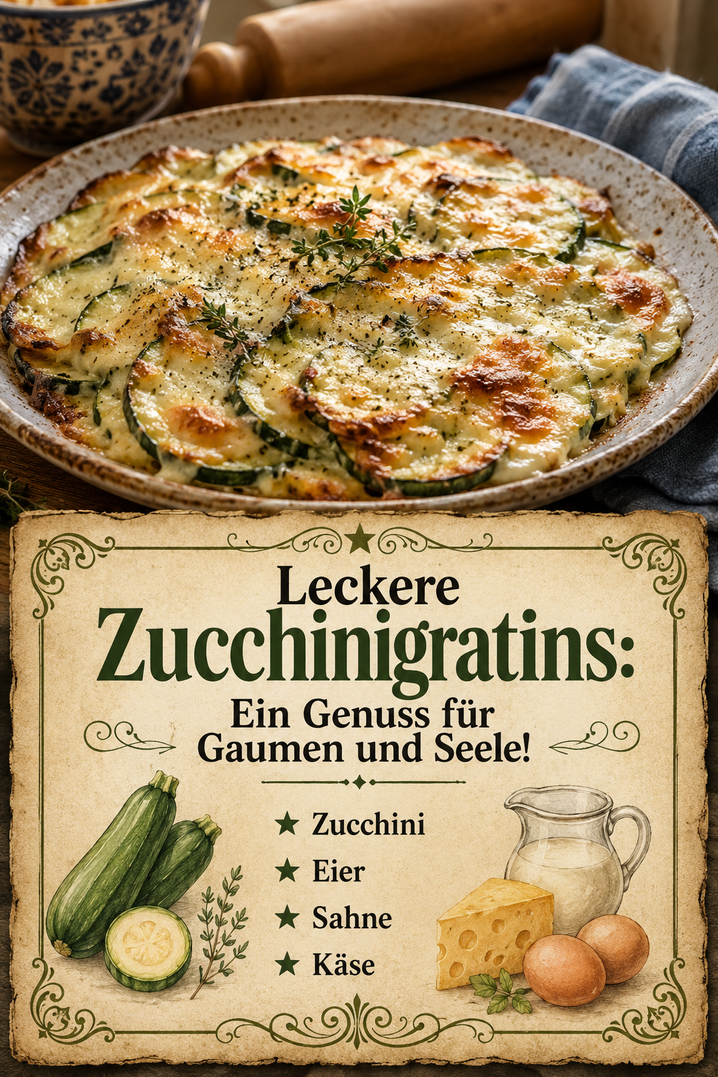 Leckere Zucchinigratins: Ein Genuss für Gaumen und Seele!