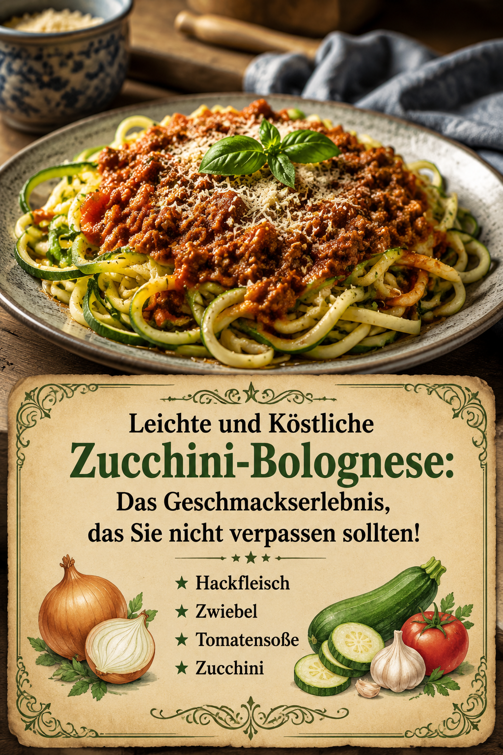 Leichte und Köstliche Zucchini-Bolognese: Das Geschmackserlebnis, das Sie nicht verpassen sollten!