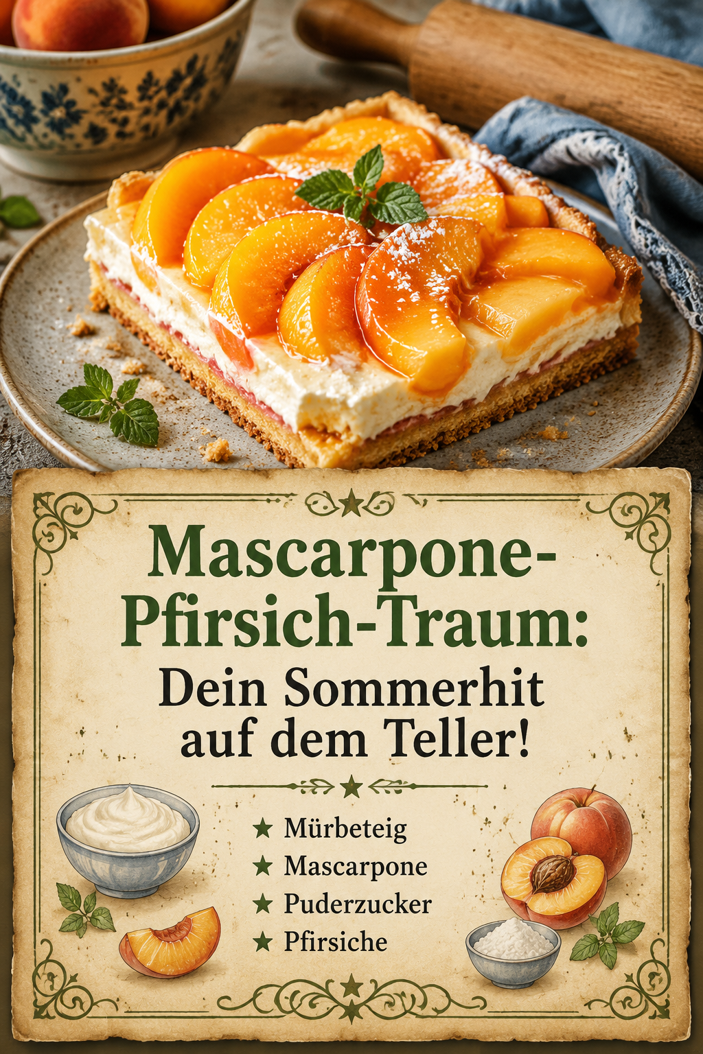 Mascarpone-Pfirsich-Traum: Dein Sommerhit auf dem Teller!