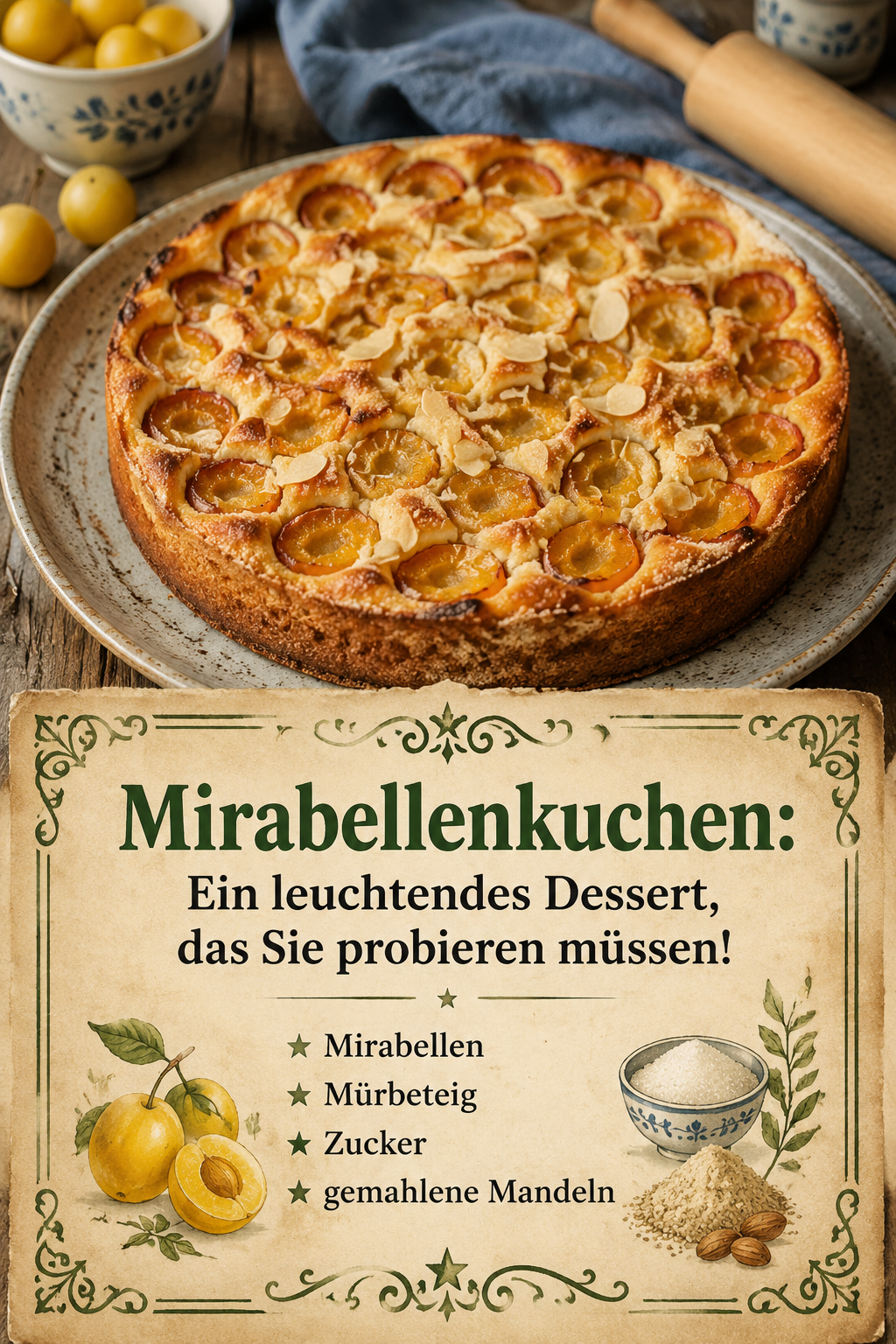 Mirabellenkuchen: Ein leuchtendes Dessert, das Sie probieren müssen!