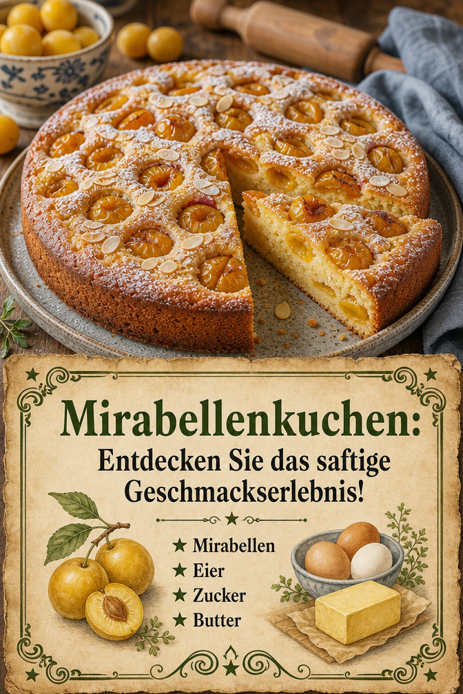 Mirabellenkuchen: Entdecken Sie das saftige Geschmackserlebnis!