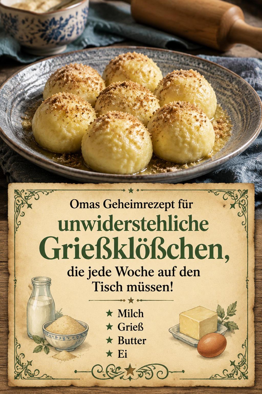 Omas Geheimrezept für unwiderstehliche Grießklößchen, die jede Woche auf den Tisch müssen!