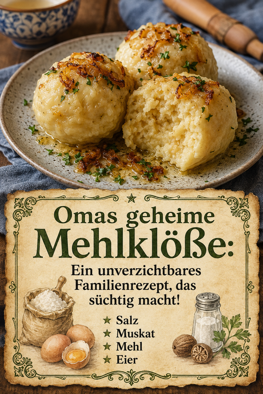 Omas geheime Mehlklöße: Ein unverzichtbares Familienrezept, das süchtig macht!