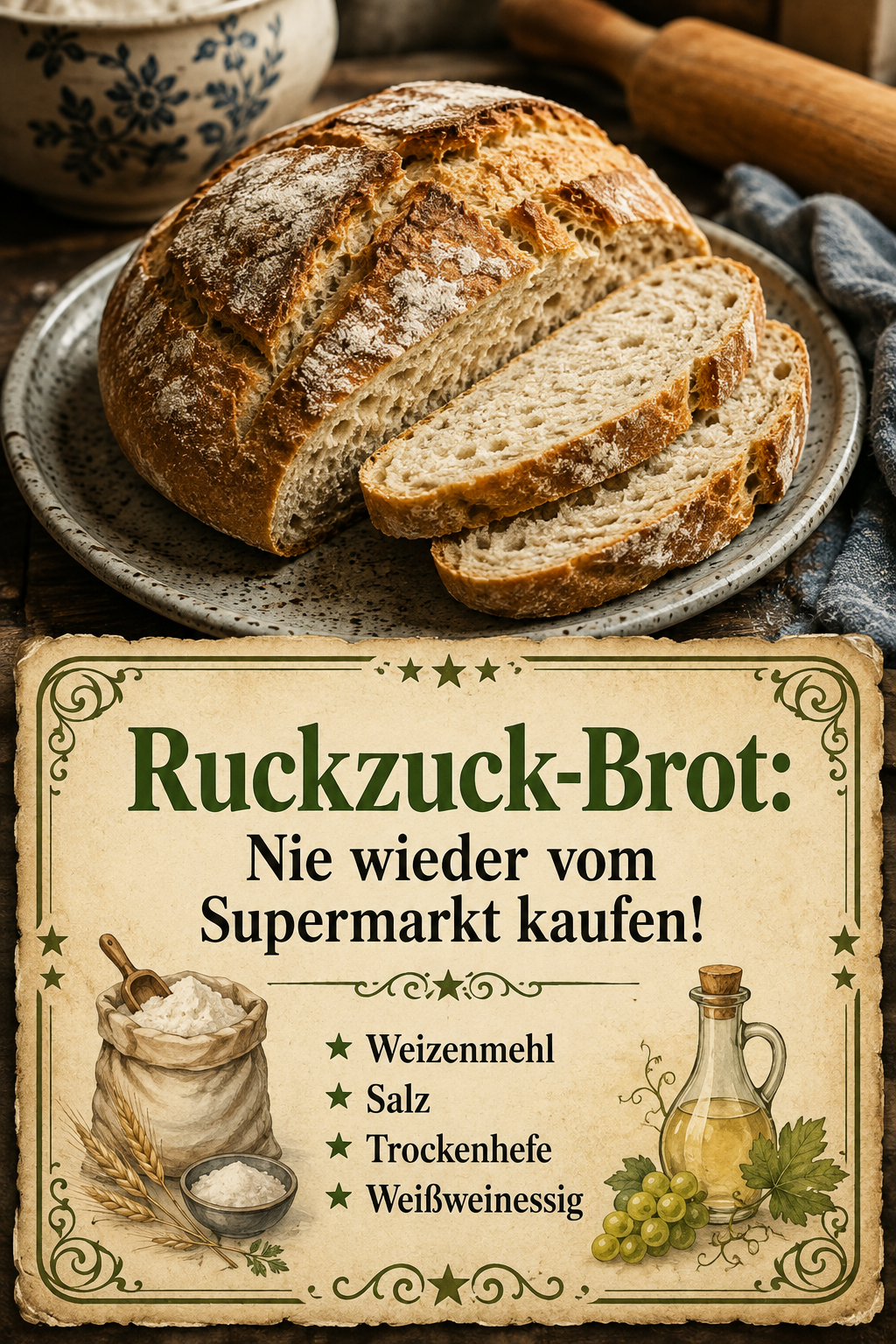 Ruckzuck-Brot: Nie wieder vom Supermarkt kaufen!