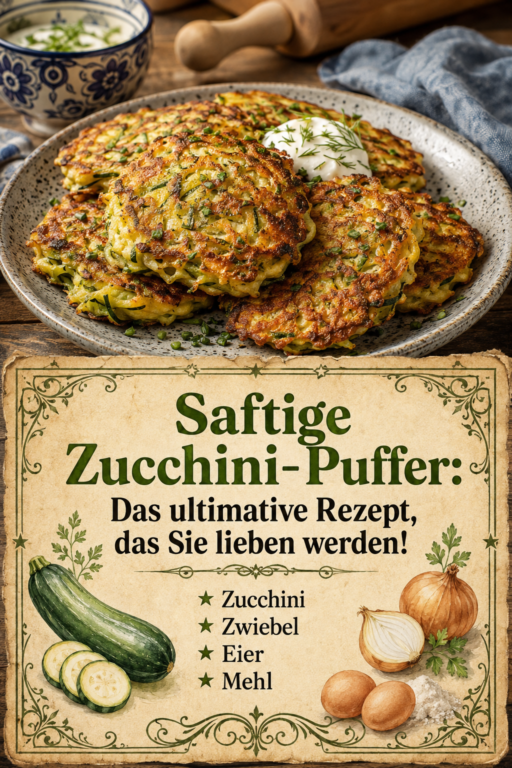 Saftige Zucchini-Puffer: Das ultimative Rezept, das Sie lieben werden!