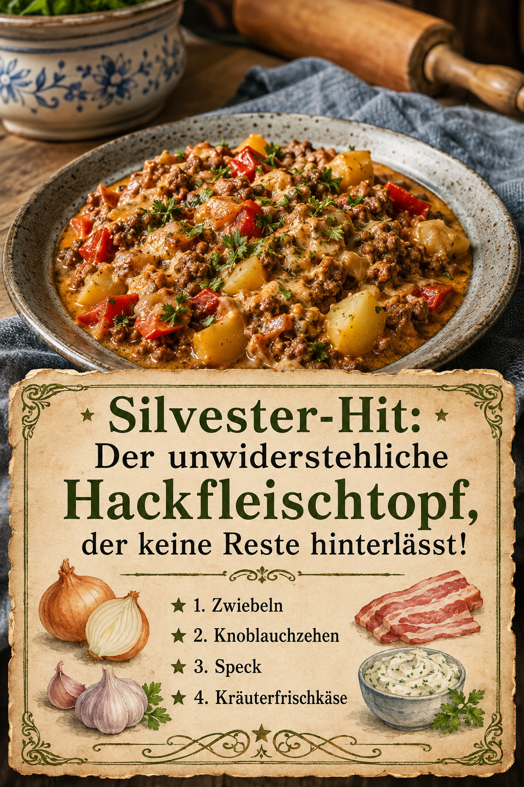 Silvester-Hit: Der unwiderstehliche Hackfleischtopf, der keine Reste hinterlässt!