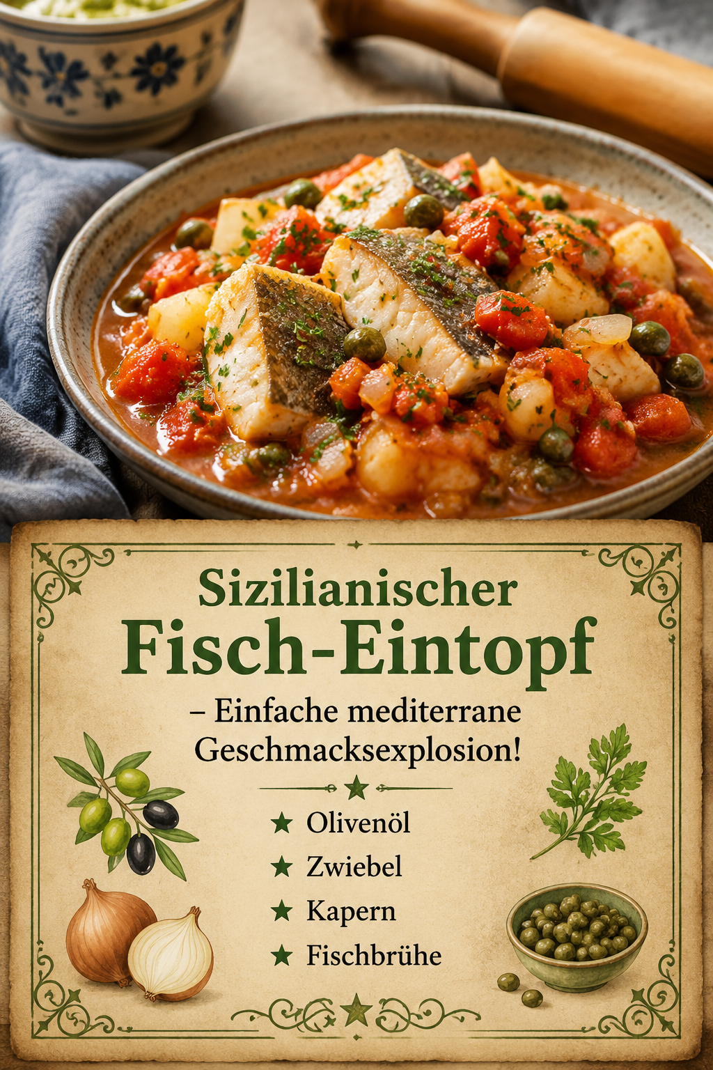 Sizilianischer Fisch-Eintopf – Einfache mediterrane Geschmacksexplosion!