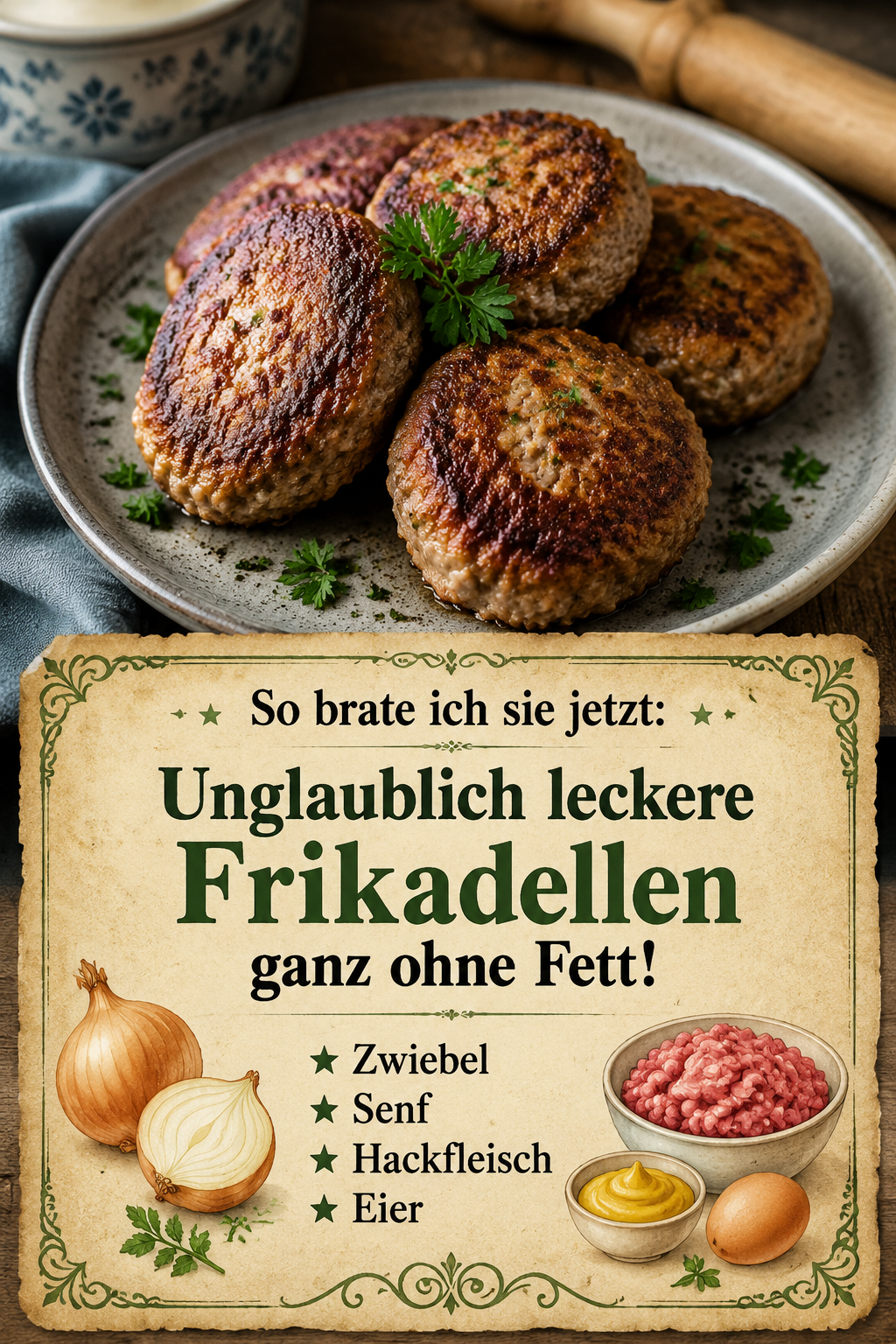 So brate ich sie jetzt: Unglaublich leckere Frikadellen ganz ohne Fett!