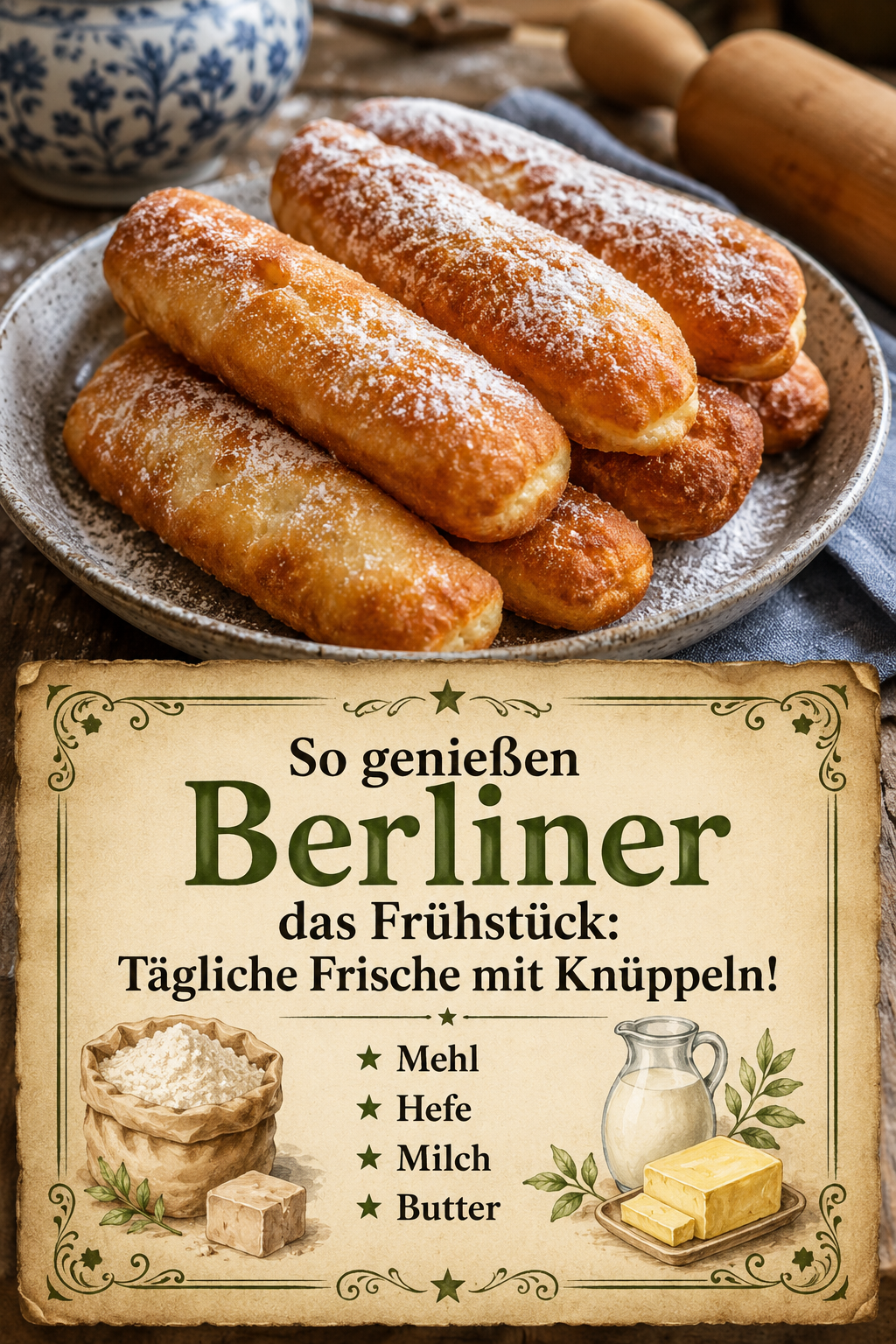 So genießen Berliner das Frühstück: Tägliche Frische mit Knüppeln!