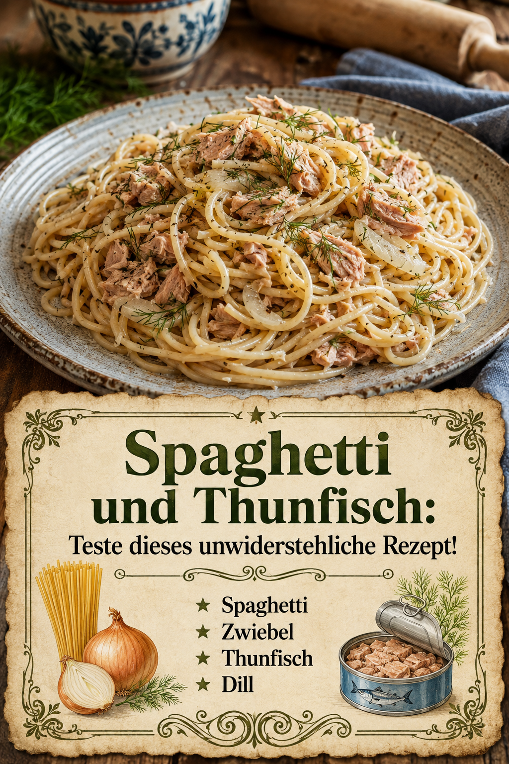 Spaghetti und Thunfisch: Teste dieses unwiderstehliche Rezept!