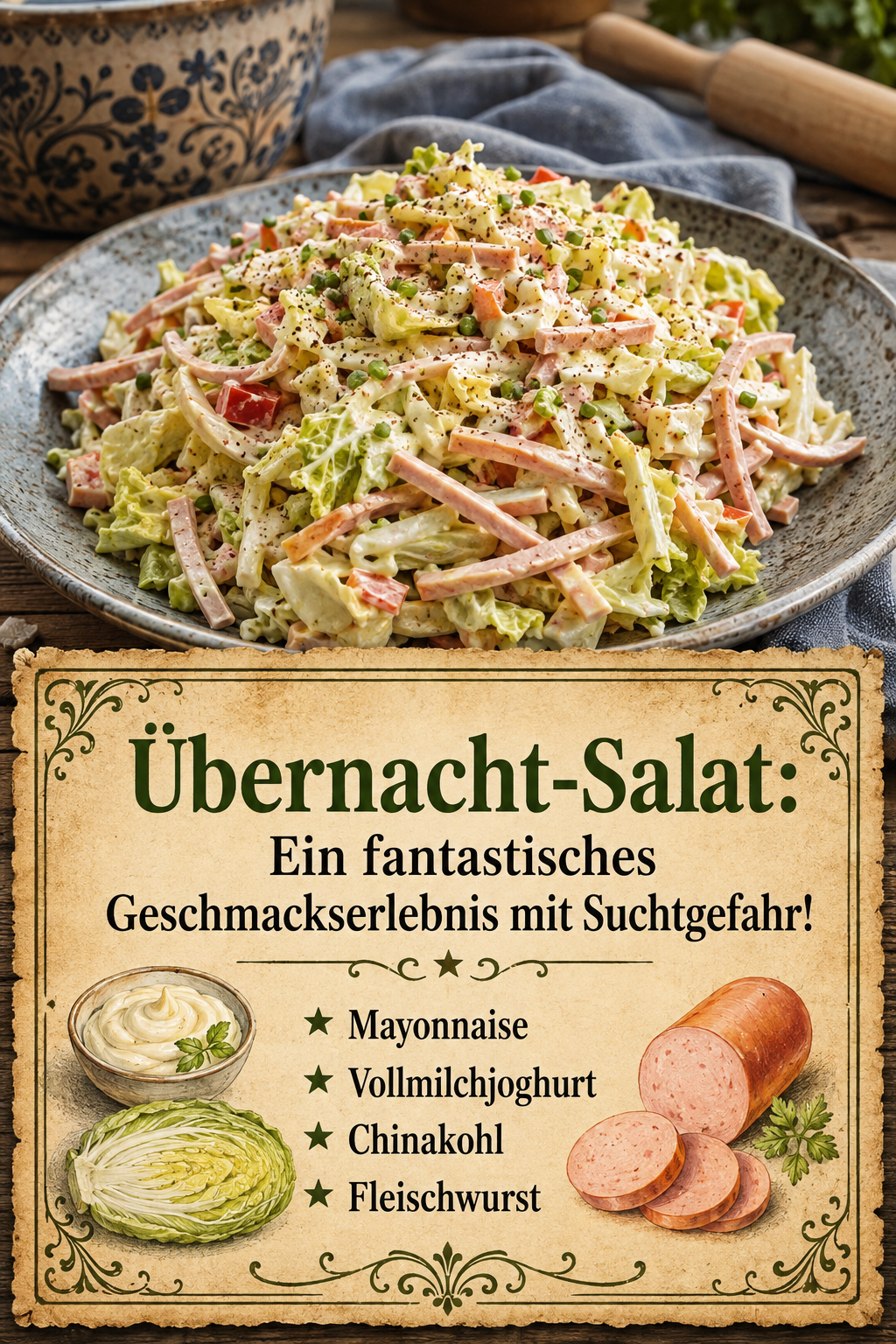 Übernacht-Salat: Ein fantastisches Geschmackserlebnis mit Suchtgefahr!