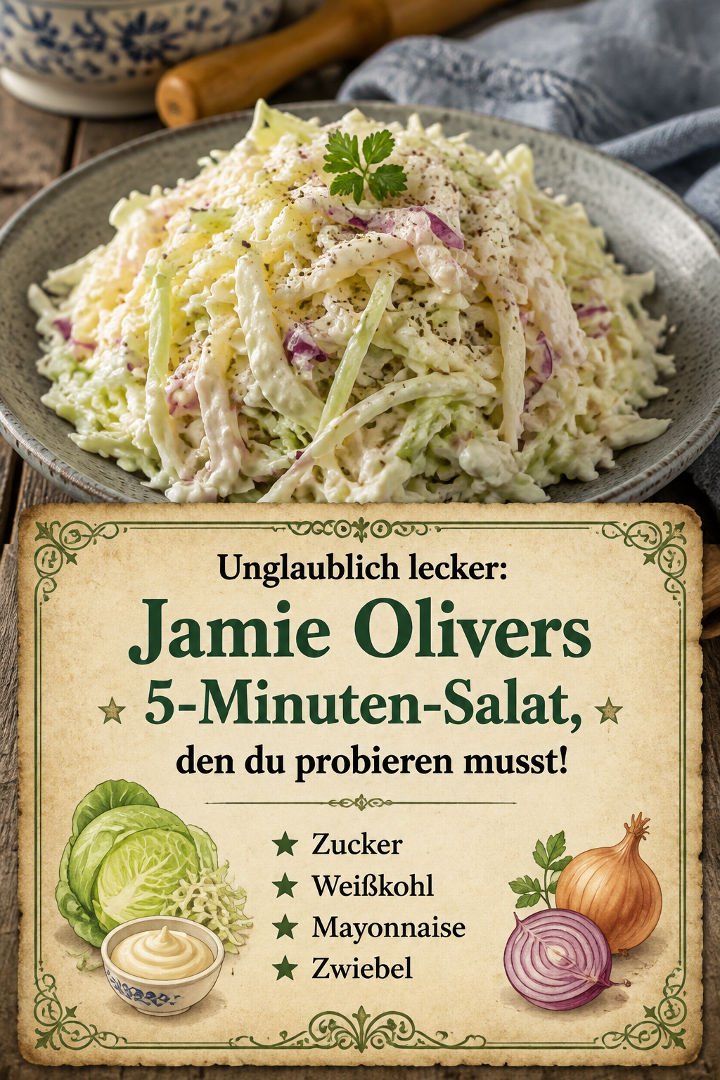 Unglaublich lecker: Jamie Olivers 5-Minuten-Salat, den du probieren musst!