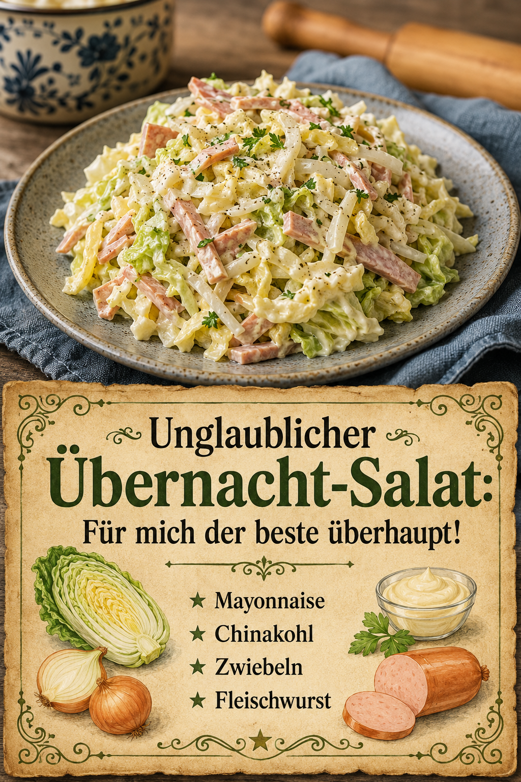 Unglaublicher Übernacht-Salat: Für mich der beste überhaupt!