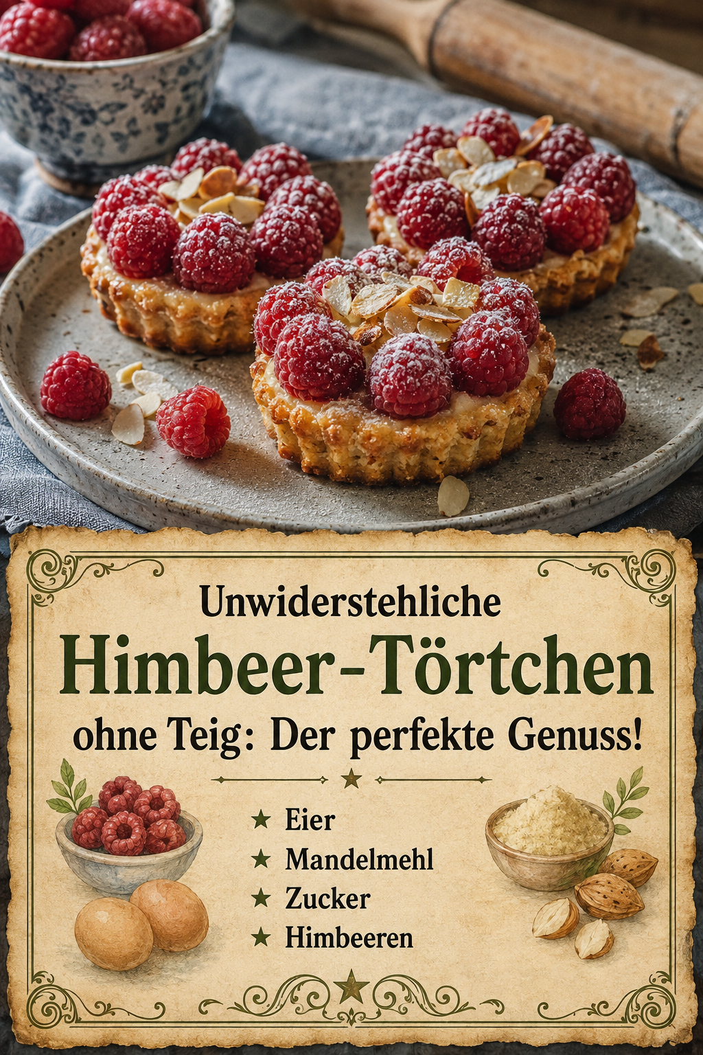 Unwiderstehliche Himbeer-Törtchen ohne Teig: Der perfekte Genuss!