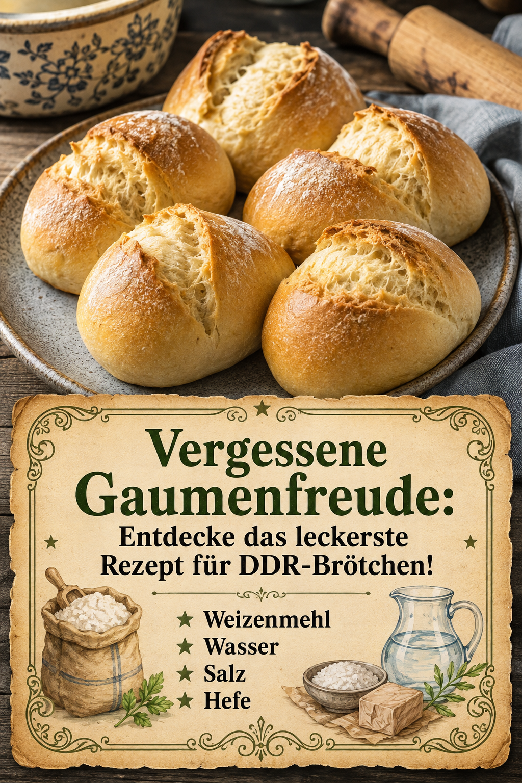 Vergessene Gaumenfreude: Entdecke das leckerste Rezept für DDR-Brötchen!