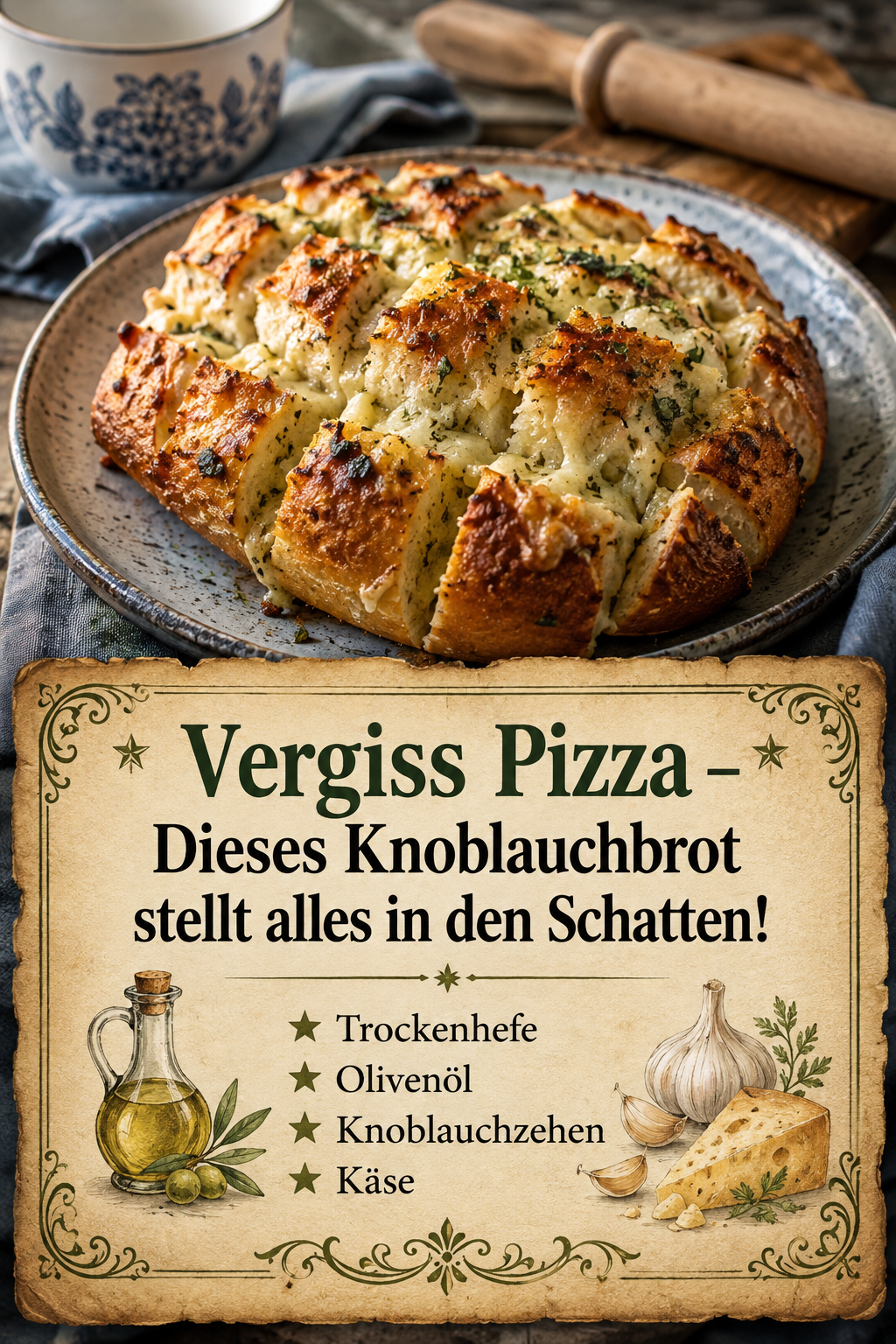 Vergiss Pizza – Dieses Knoblauchbrot stellt alles in den Schatten!
