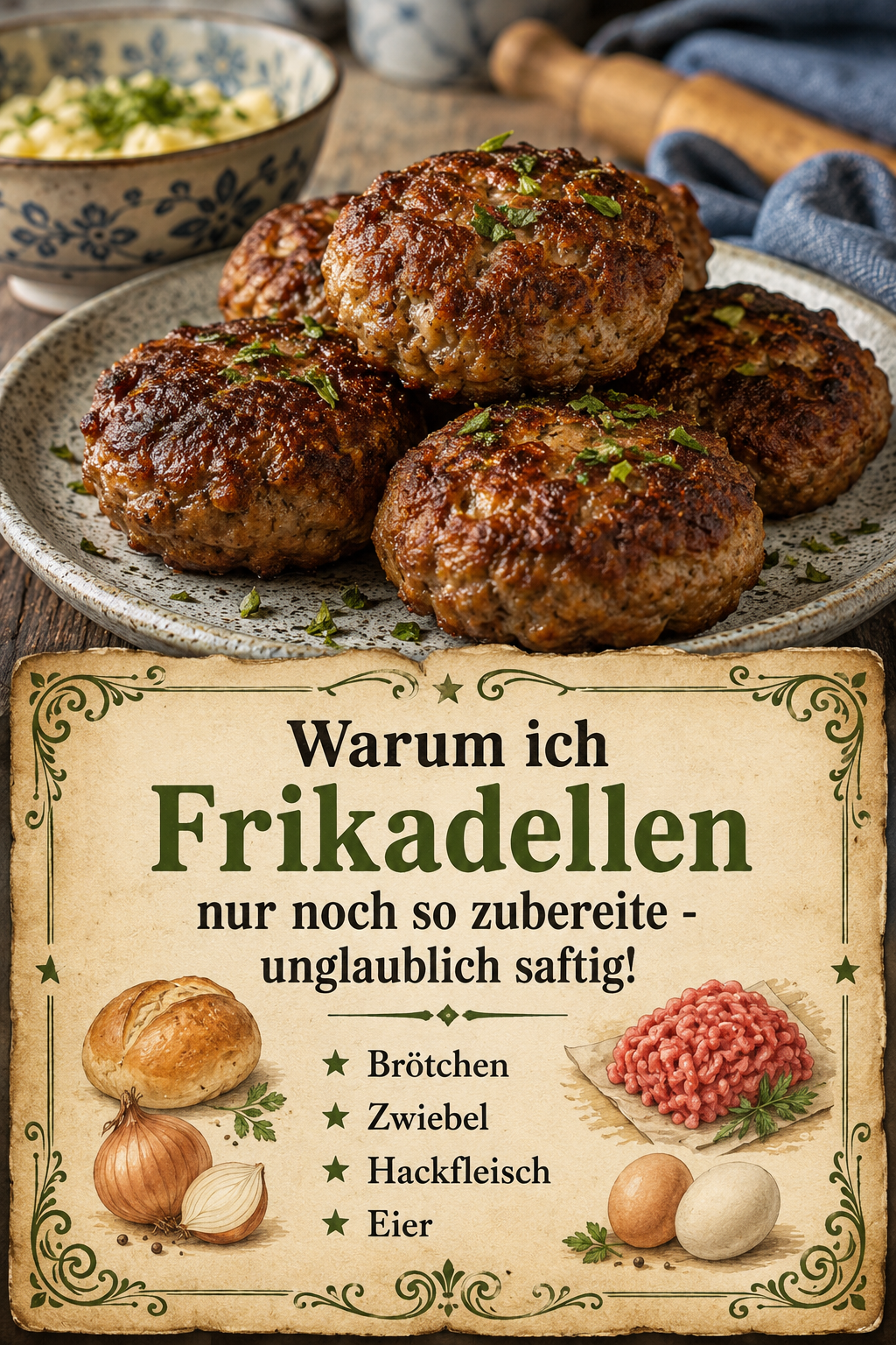 Warum ich Frikadellen nur noch so zubereite - unglaublich saftig!