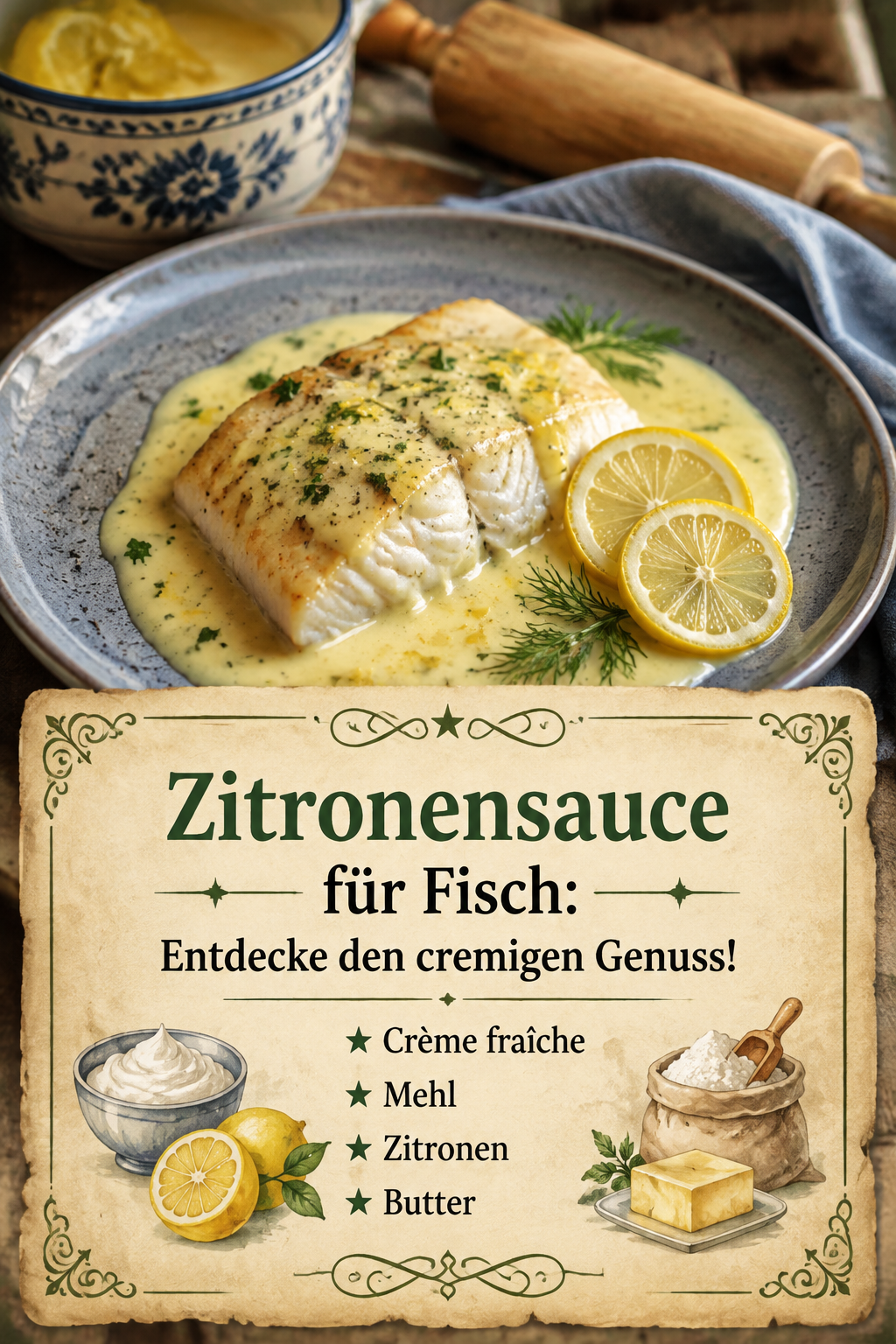 Zitronensauce für Fisch: Entdecke den cremigen Genuss!