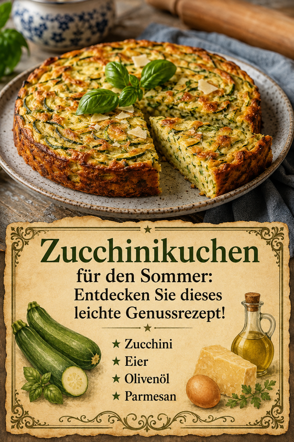 Zucchinikuchen für den Sommer: Entdecken Sie dieses leichte Genussrezept!