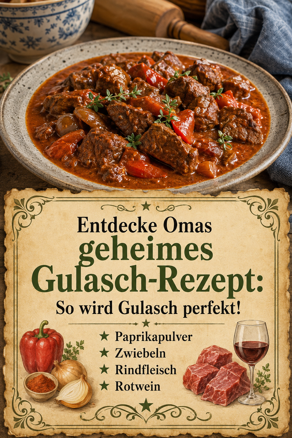 Entdecke Omas geheimes Gulasch-Rezept: So wird Gulasch perfekt!
